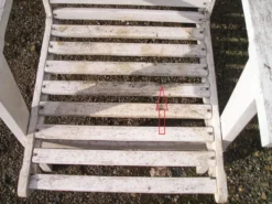Fauteuil de jardin bois à pieds compas