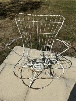 Fauteuil de jardin vintage Homecrest 1960 pivotant