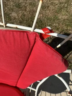 Fauteuil de jardin vintage Homecrest 1960 pivotant