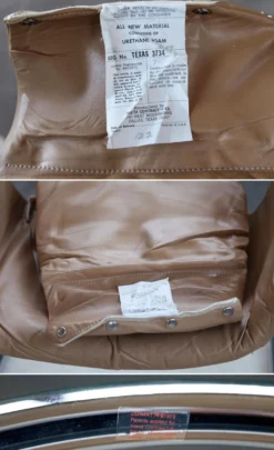 Fauteuil en chrome Vecta Zermatt en cuir beige, 1970s
