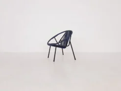 Fauteuil extérieur en fil du milieu du siècle