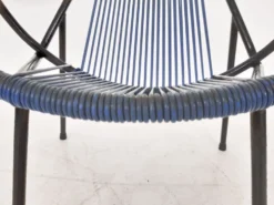 Fauteuil extérieur en fil du milieu du siècle