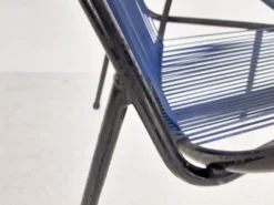 Fauteuil extérieur en fil du milieu du siècle