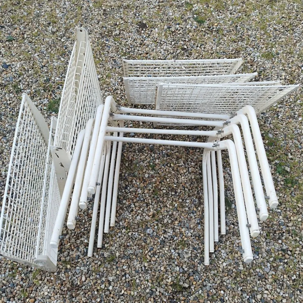 Fauteuils de jardin métallique vintage