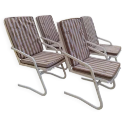 Fauteuils de jardin métallique vintage