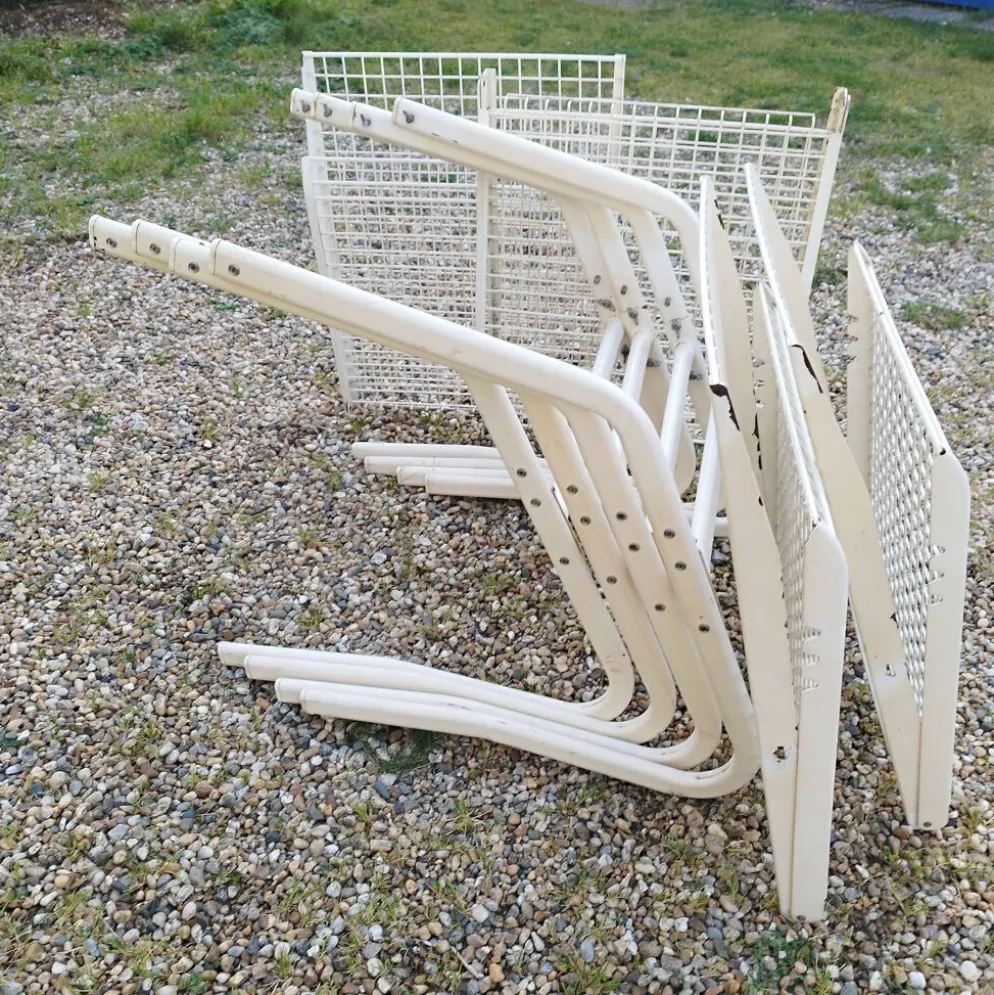 Fauteuils de jardin métallique vintage