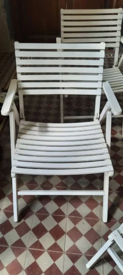 4 fauteuils de jardin pliants R Gleizes