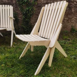 Fauteuils de jardin pliants vintage 1970