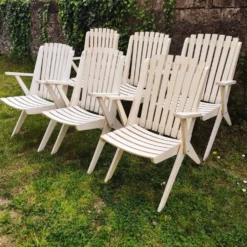 Fauteuils de jardin pliants vintage 1970
