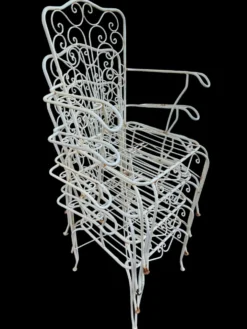 4 Fauteuils en fer forgé provençaux