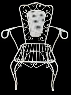 4 fauteuils Provençaux en fer forgé 60’s