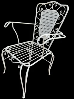 4 fauteuils Provençaux en fer forgé 60’s