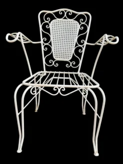 4 fauteuils Provençaux en fer forgé 60’s