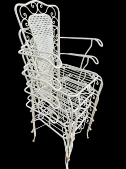 4 fauteuils Provençaux en fer forgé 60’s