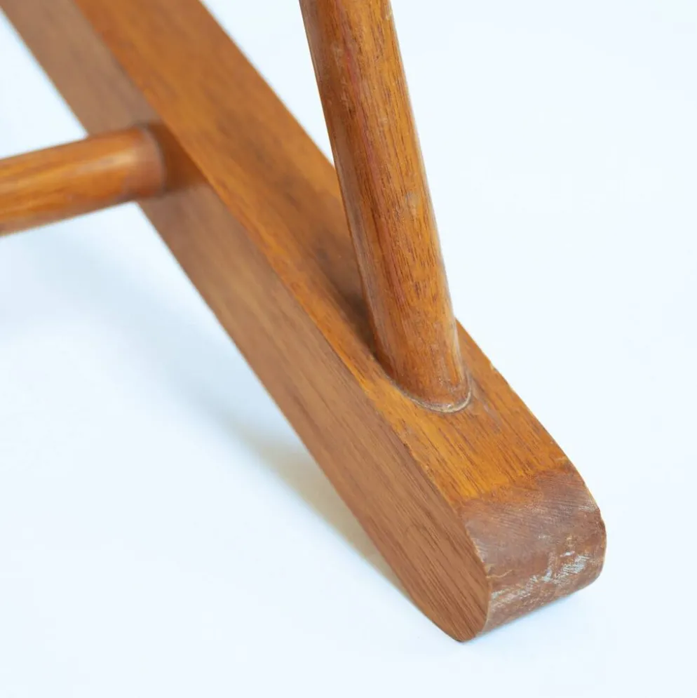 2 fauteuils spaghetti jaunes en hêtre, années 1960