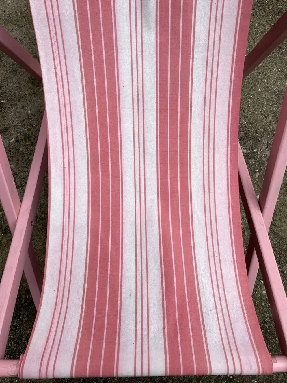 Fauteuil transat pliant vintage