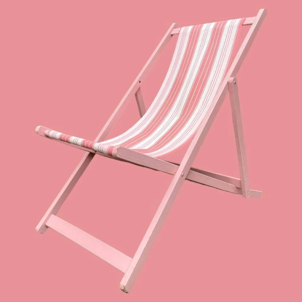Fauteuil transat pliant vintage