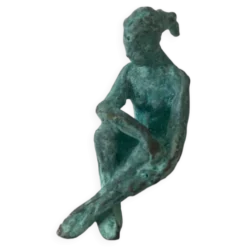 Femme assise - bronze original d’art