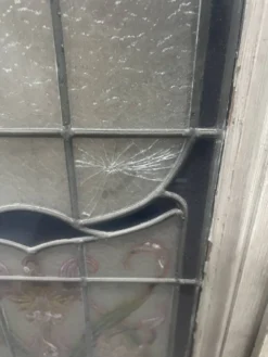 Fenêtre a imposte en vitrail Art Déco vers 1900 XX siècle