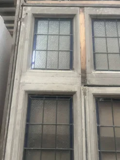 Fenêtre a imposte en vitrail Art Déco vers 1900 XX siècle