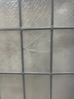 Fenêtre a imposte en vitrail Art Déco vers 1900 XX siècle