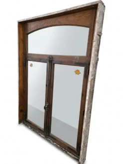 Fenêtre ancienne en chêne début XXe siècle