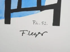 Fernand leger : les constructeurs, lithographie signée