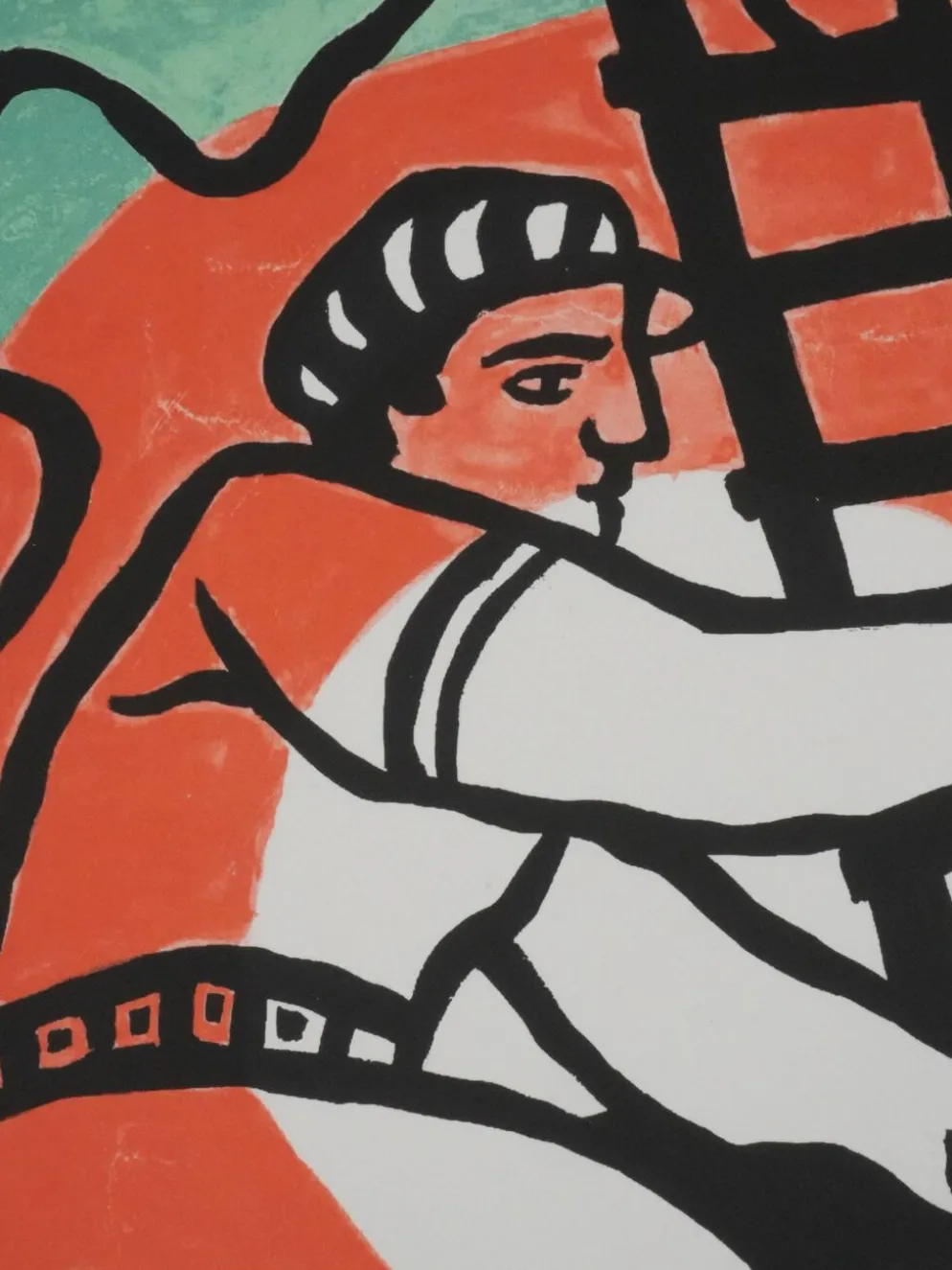 Fernand leger : les constructeurs, lithographie signée