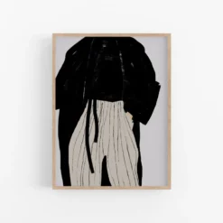 Figure féminine giclée art print, 50x70cm