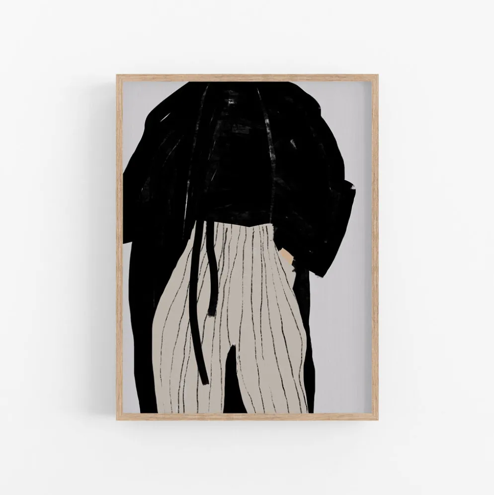 Figure féminine giclée art print, 50x70cm