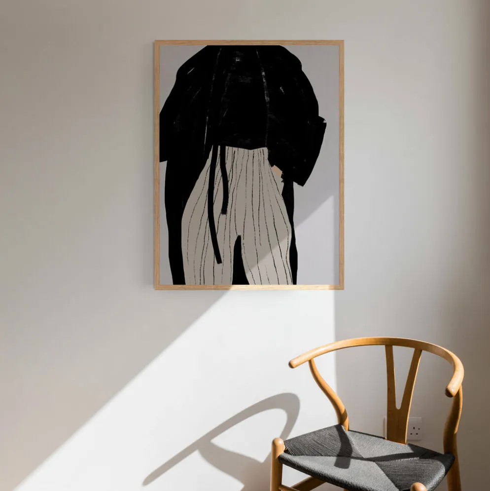 Figure féminine giclée art print, 50x70cm
