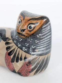 Figurine chat en poterie de Tonalá, Mexique, Art populaire fait main