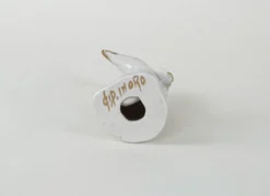 Figurine de pingouin en porcelaine, design italien, années 1970, fabriquée en Italie.