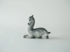 Figurine en céramique de cerf, design danois, années 1970, production : Danemark