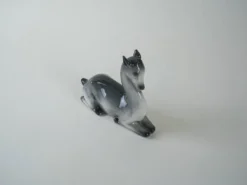 Figurine en céramique de cerf, design danois, années 1970, production : Danemark