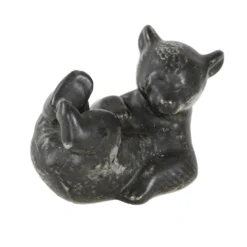 Figurine en céramique d'ours en peluche, design danois, années 1960, fabriquée au Danemark.