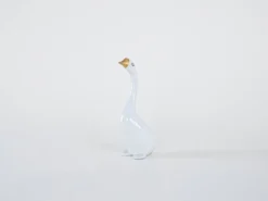 Figurine en porcelaine de oie, design hongrois, années 1960, fabriquée par Holloháza.