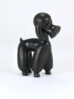 Figurine Sculpture Caniche Charmante par Leopold Anzengruber, Autriche, Années 1950