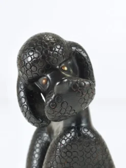 Figurine Sculpture Caniche Charmante par Leopold Anzengruber, Autriche, Années 1950