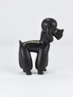 Figurine Sculpture Caniche Charmante par Leopold Anzengruber, Autriche, Années 1950