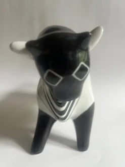 Figurine taureau en porcelaine Cmielow années 60