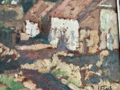 Floch Lionel Huile Paysage de village