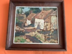 Floch Lionel Huile Paysage de village
