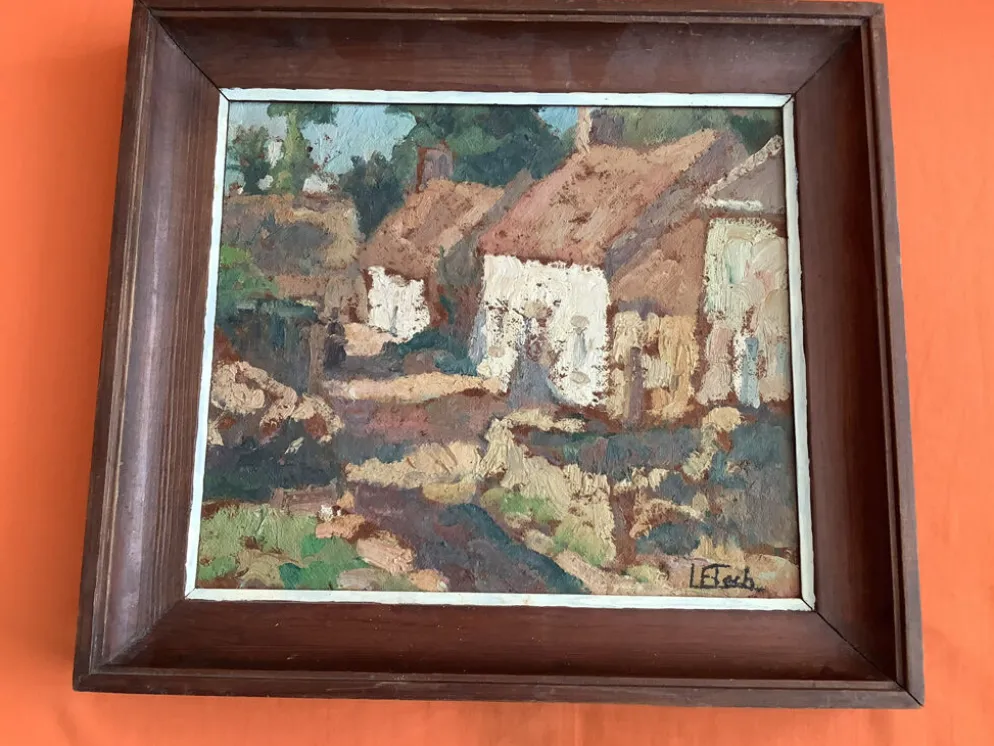 Floch Lionel Huile Paysage de village