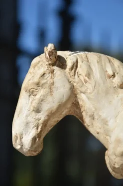 François Antoine Roume, Homme chevauchant un cheval de labour, vers 1935