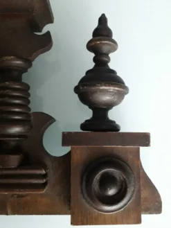 Fronton de meuble en bois 33 cm