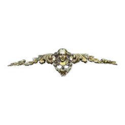 Fronton en bronze cariatide Art Nouveau