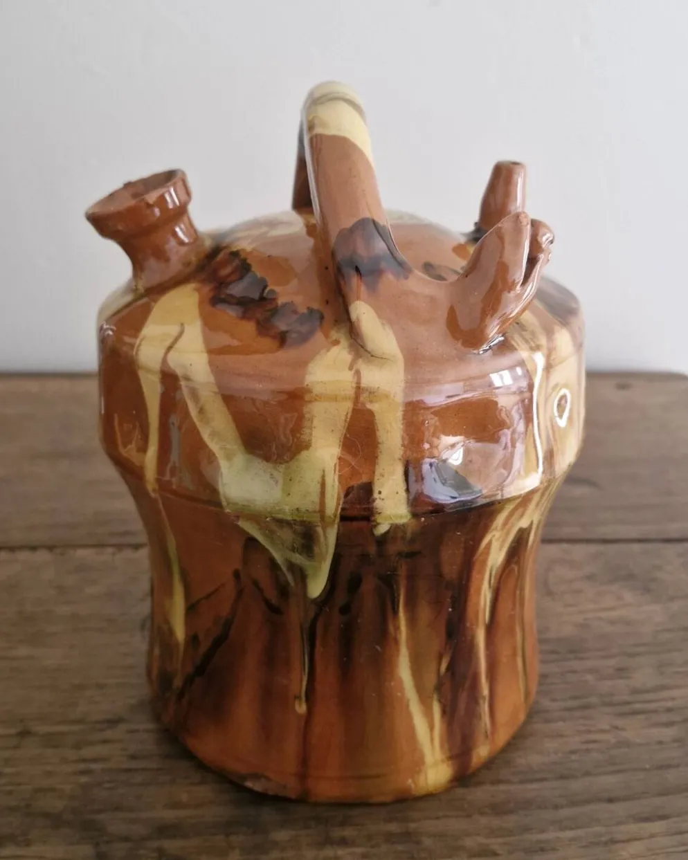Gargoulette à décor jaspé