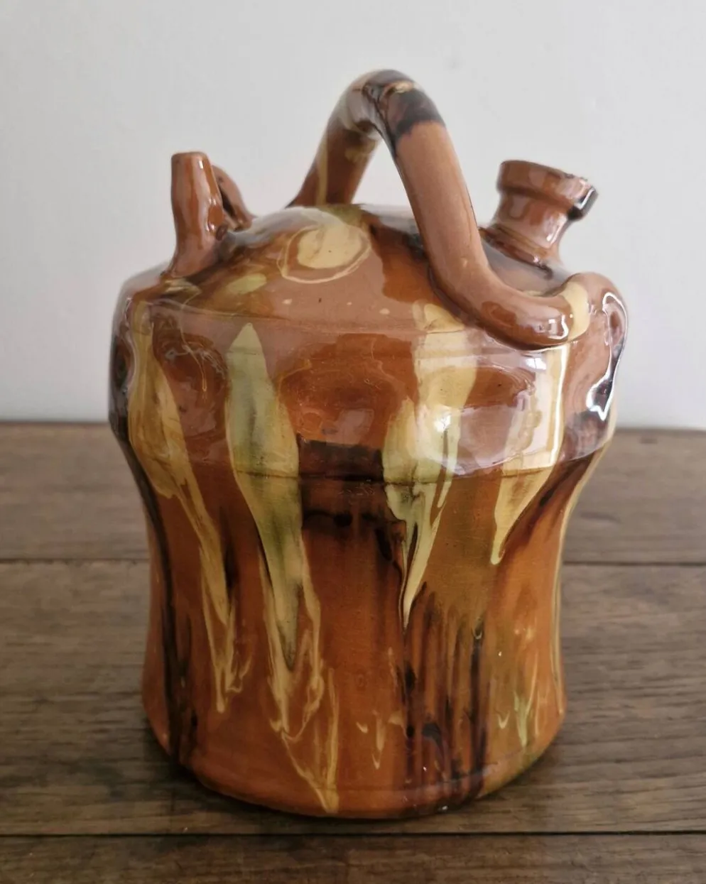 Gargoulette à décor jaspé