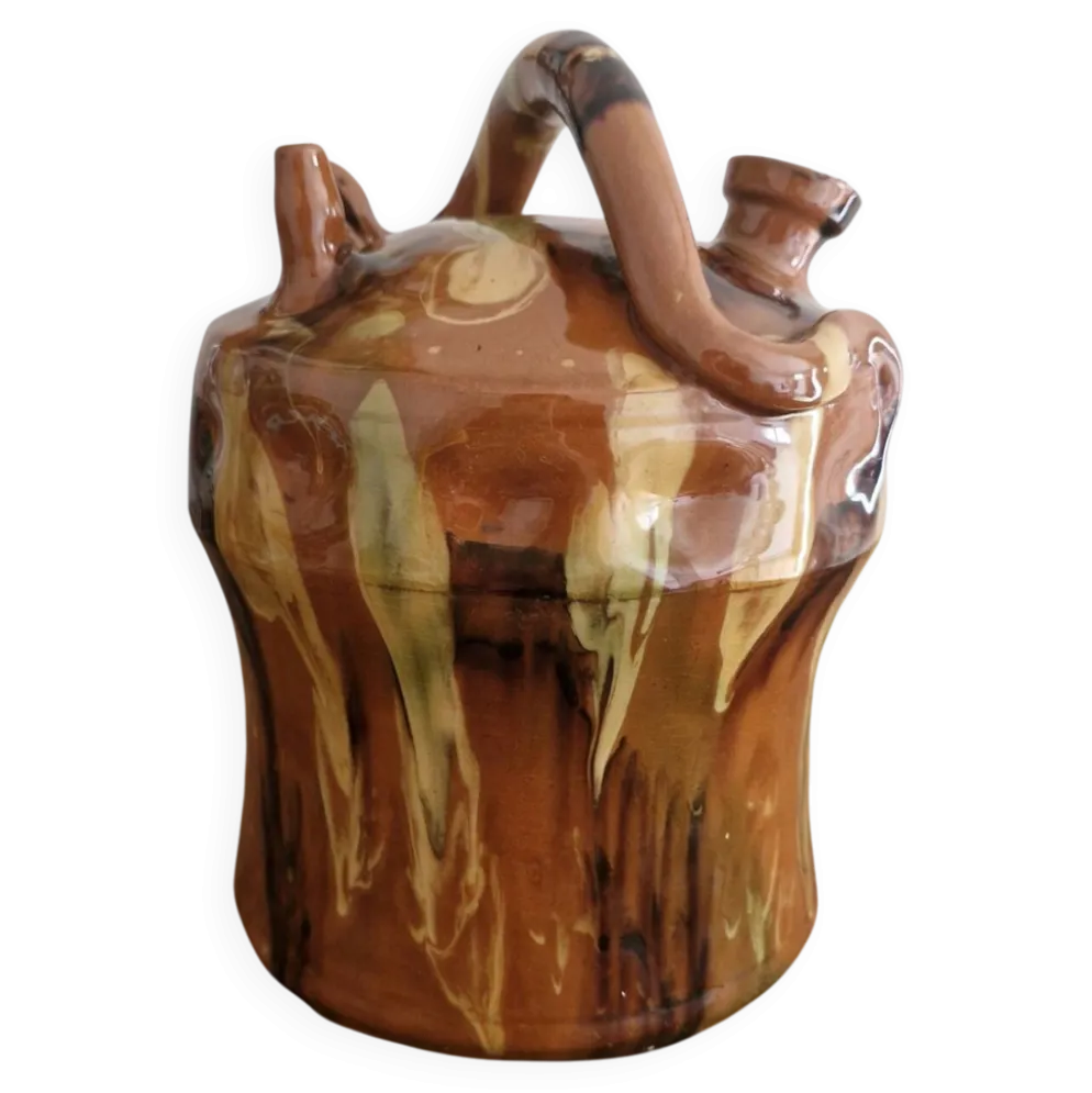 Gargoulette à décor jaspé